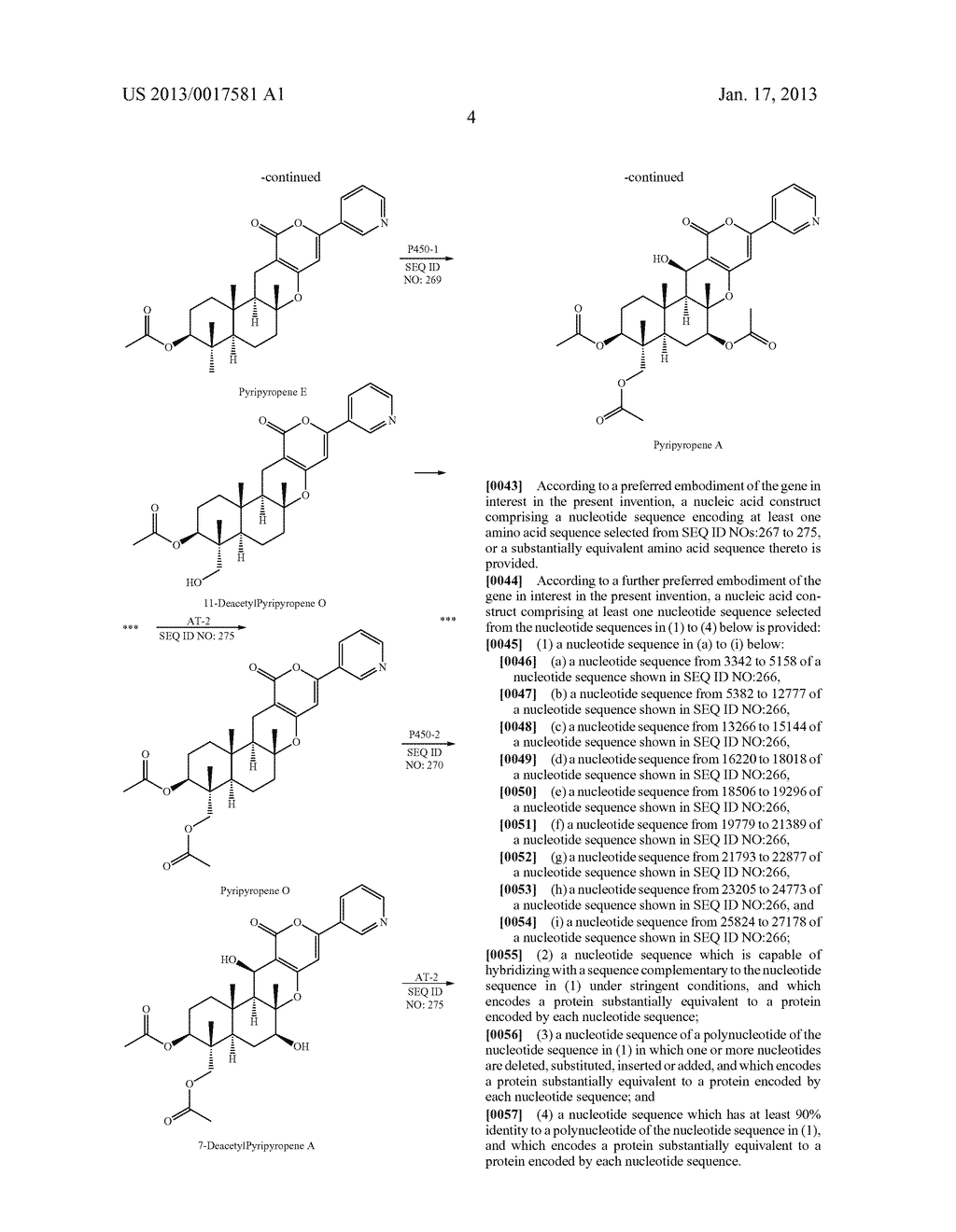 NUCLEIC ACID CONSTRUCT COMPRISING PYRIPYROPENE BIOSYNTHETIC GENE CLUSTER     AND MARKER GENEAANM Aihara; SatoAACI Odawara-ShiAACO JPAAGP Aihara; Sato Odawara-Shi JPAANM Sumida; NaomiAACI Odawara-ShiAACO JPAAGP Sumida; Naomi Odawara-Shi JPAANM Murashima; KoichiroAACI Odawara-ShiAACO JPAAGP Murashima; Koichiro Odawara-Shi JPAANM Yanai; KoujiAACI Odawara-ShiAACO JPAAGP Yanai; Kouji Odawara-Shi JPAANM Anzai; HiroyukiAACI Inashiki-GunAACO JPAAGP Anzai; Hiroyuki Inashiki-Gun JPAANM Yamamoto; KentaroAACI Kawasaki-ShiAACO JPAAGP Yamamoto; Kentaro Kawasaki-Shi JP - diagram, schematic, and image 08