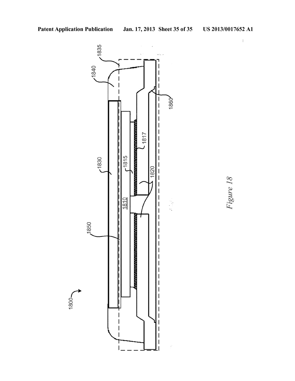 METHOD OF MANUFACTURING A SEMICONDUCTOR DEVICE PACKAGE WITH A HEATSINK - diagram, schematic, and image 36