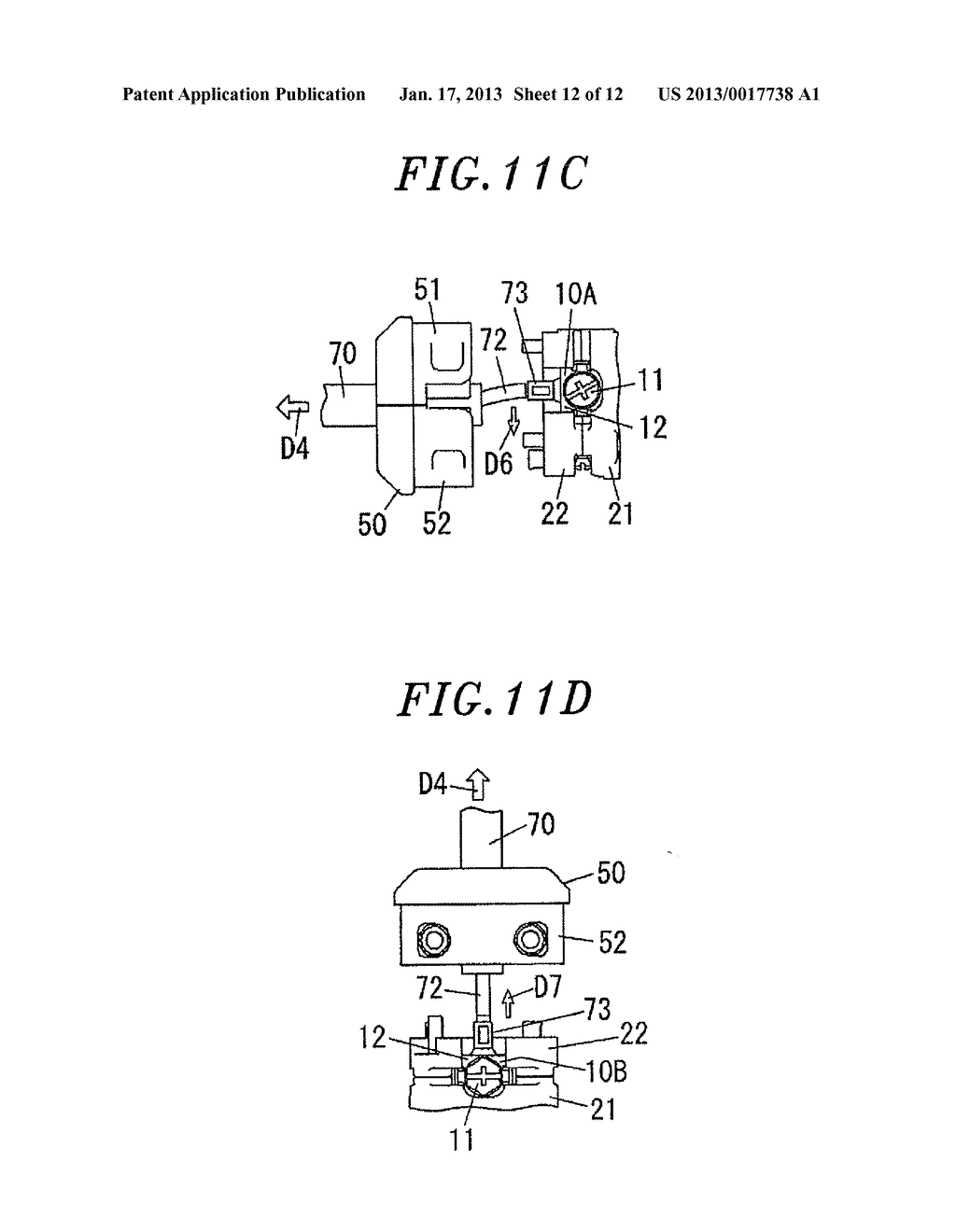 SCREW TERMINAL BLOCK AND ATTACHMENT PLUG INCLUDING THE SAMEAANM ASAKUMA; YoshiakiAACI MieAACO JPAAGP ASAKUMA; Yoshiaki Mie JPAANM KAWAMOTO; TakashiAACI MieAACO JPAAGP KAWAMOTO; Takashi Mie JPAANM TAKII; ToshiyukiAACI MieAACO JPAAGP TAKII; Toshiyuki Mie JP - diagram, schematic, and image 13