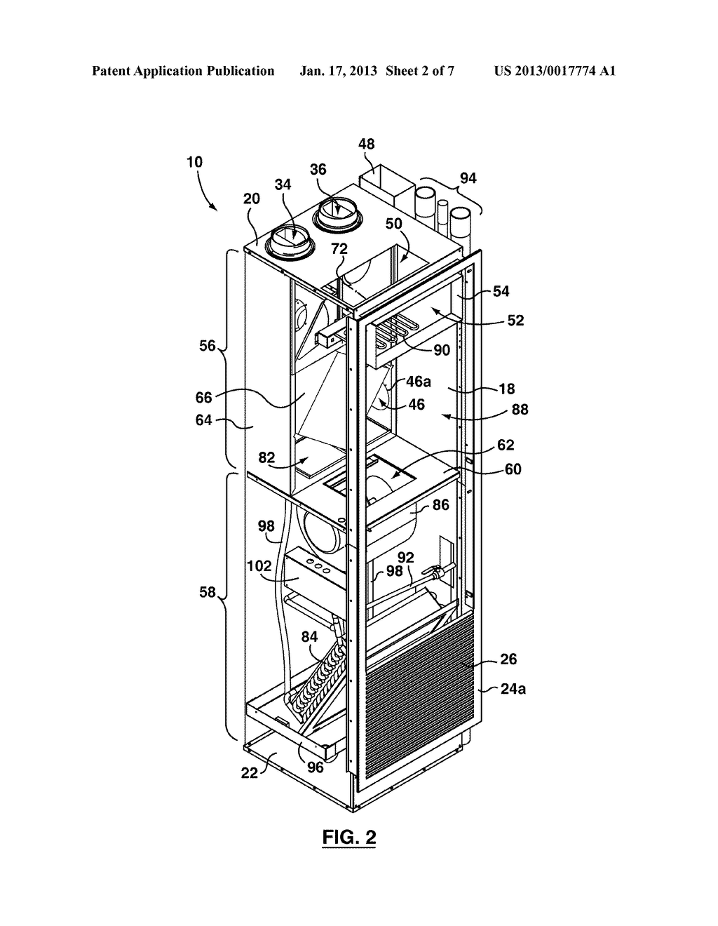 HVAC APPARATUS WITH HRV/ERV UNIT AND VERTICAL FAN COIL UNITAANM Zorzit; VittorioAACI WoodbridgeAACO CAAAGP Zorzit; Vittorio Woodbridge CAAANM Chu; ShengAACI ScarboroughAACO CAAAGP Chu; Sheng Scarborough CA - diagram, schematic, and image 03