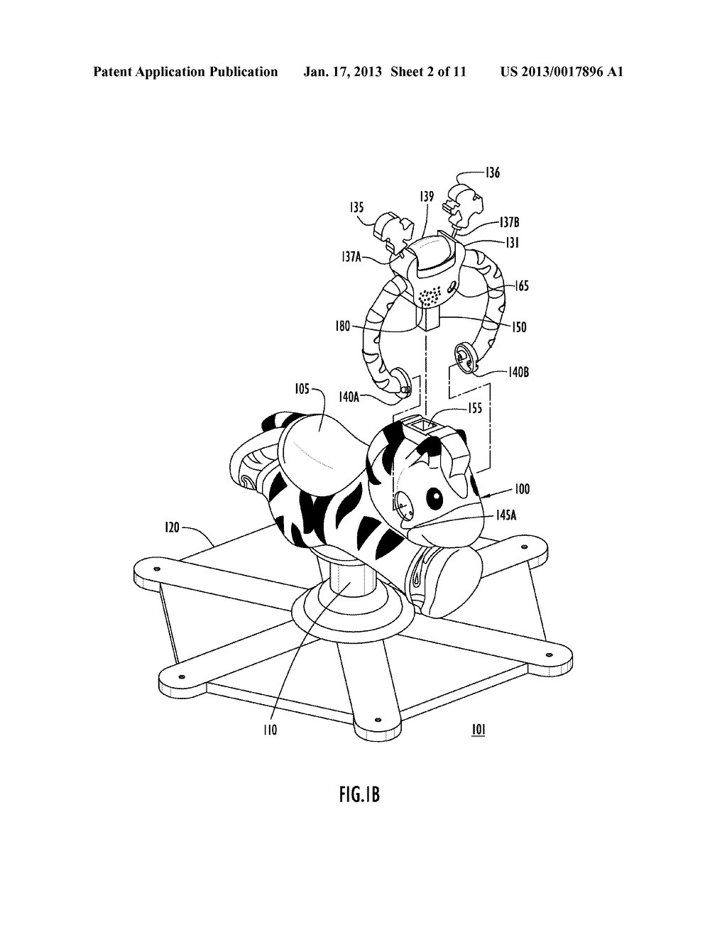 Portable Ride-On Bouncing and Spinning Toy - diagram, schematic, and image 03