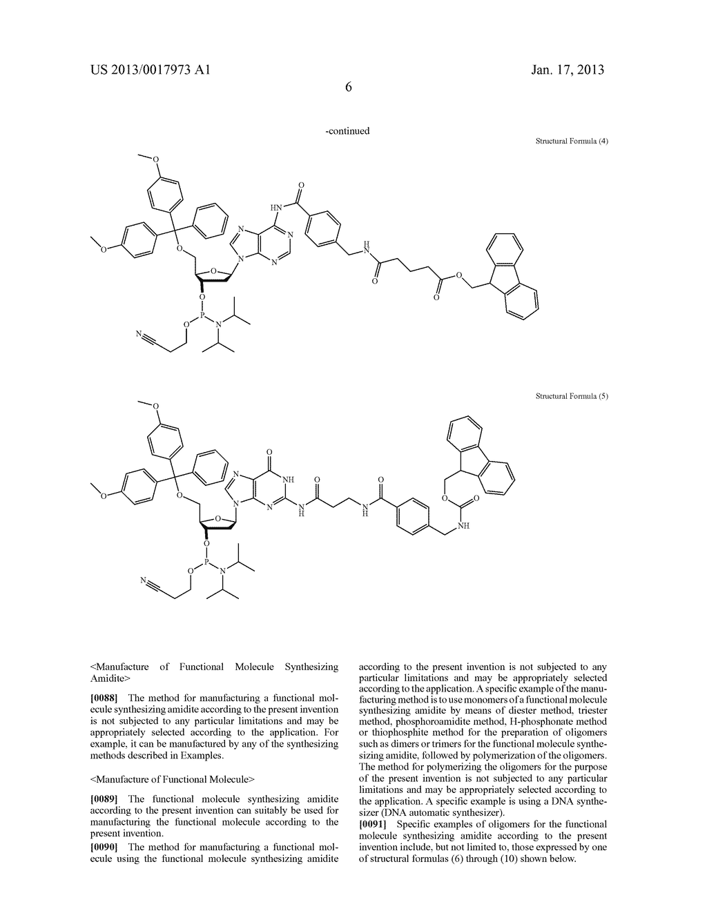 FUNCTIONAL MOLECULE, FUNCTIONAL MOLECULE SYNTHESIZING AMIDITE AND TARGET     SUBSTANCE ANALYSIS METHOD - diagram, schematic, and image 56