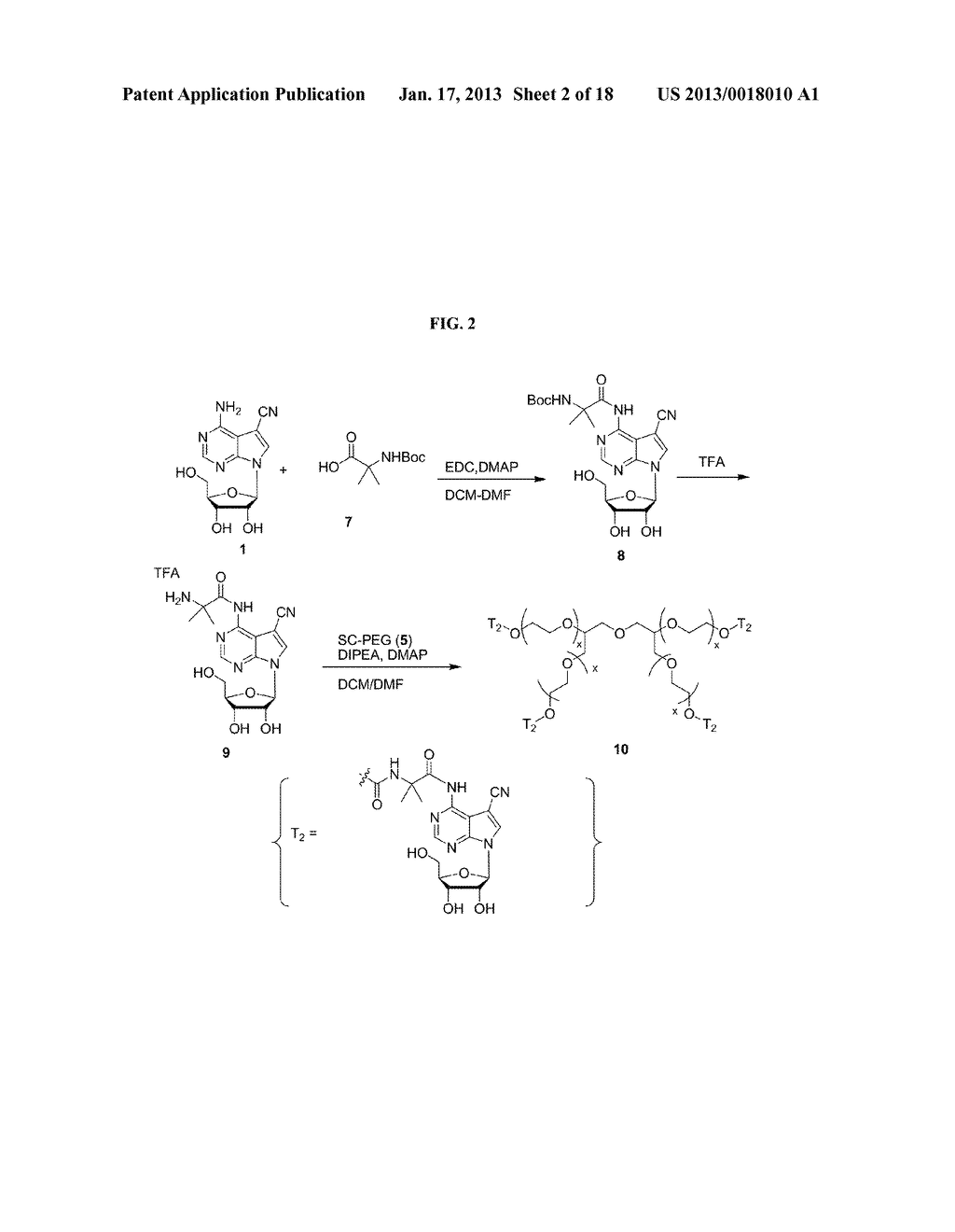 POLYMERIC CONJUGATES OF ADENINE NUCLEOSIDE ANALOGS - diagram, schematic, and image 03
