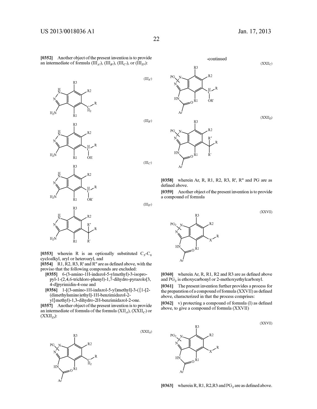 SUBSTITUTED INDAZOLE DERIVATIVES ACTIVE AS KINASE INHIBITORS - diagram, schematic, and image 23