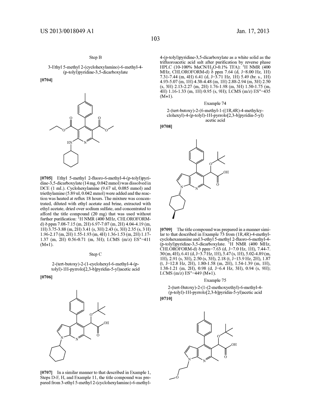 Azaindole Compounds and Methods for Treating HIV - diagram, schematic, and image 104