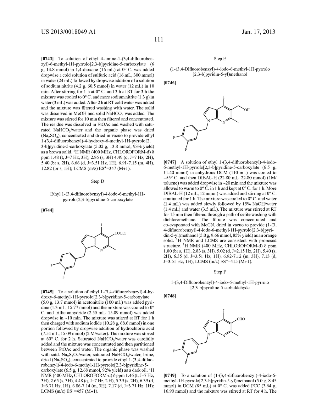 Azaindole Compounds and Methods for Treating HIV - diagram, schematic, and image 112