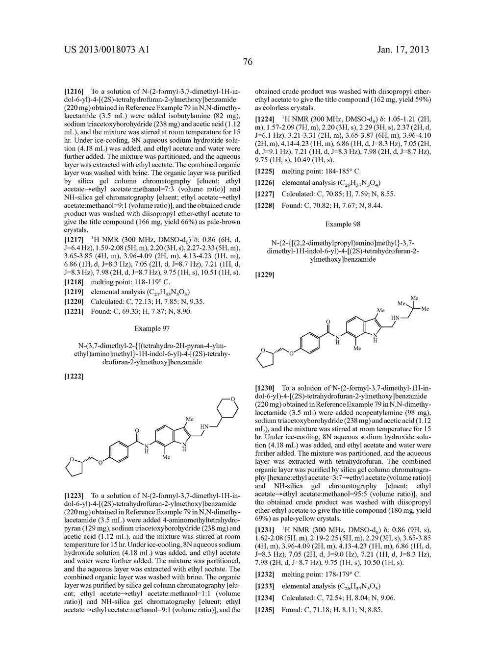 INDOLE DERIVATIVEAANM Masada; ShinichiAACI KanagawaAACO JPAAGP Masada; Shinichi Kanagawa JPAANM Terao; YoshitoAACI KanagawaAACO JPAAGP Terao; Yoshito Kanagawa JPAANM Murata; ToshikiAACI KanagawaAACO JPAAGP Murata; Toshiki Kanagawa JP - diagram, schematic, and image 77