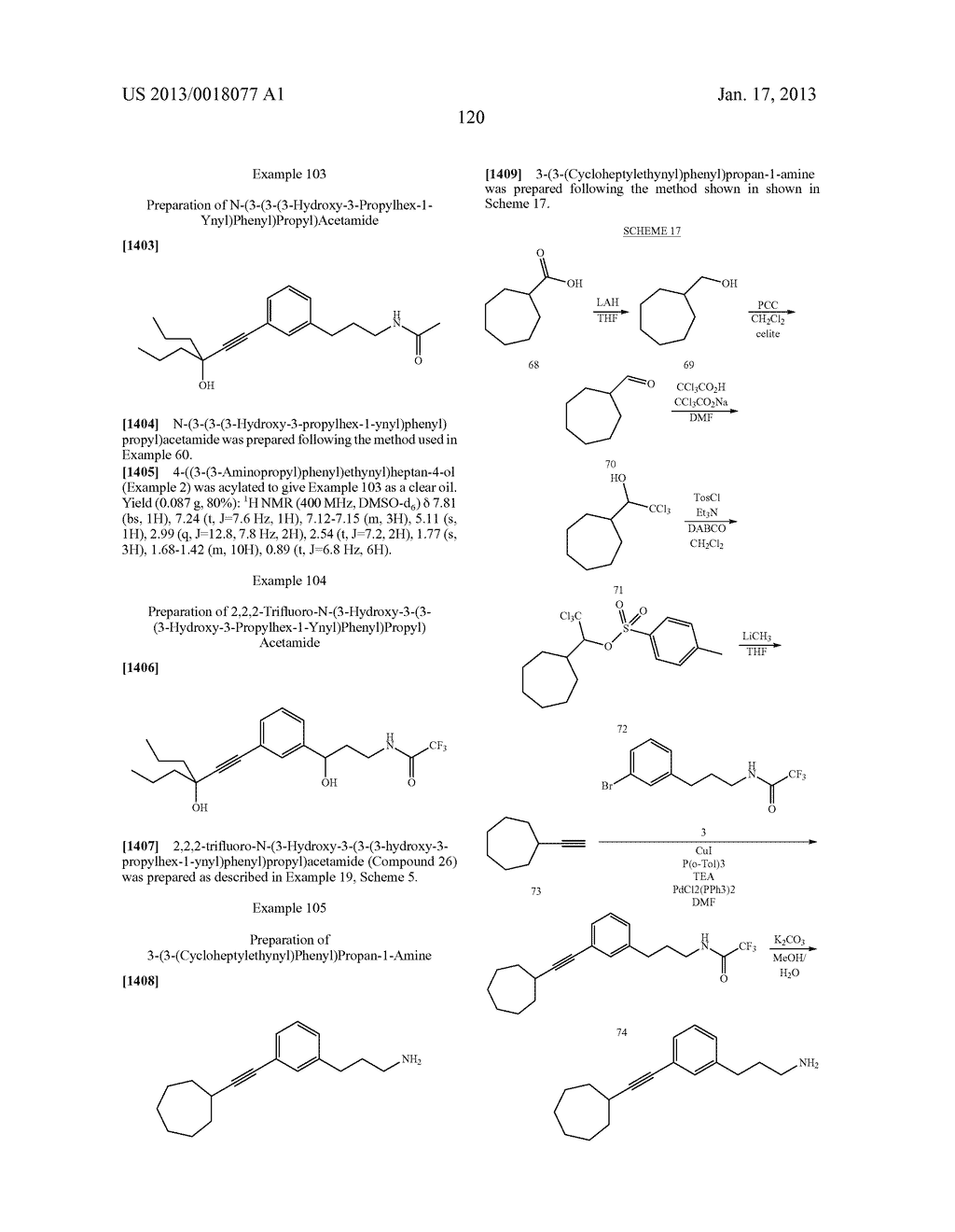 ALKYNYL PHENYL DERIVATIVE COMPOUNDS FOR TREATING OPHTHALMIC DISEASES AND     DISORDERS - diagram, schematic, and image 135