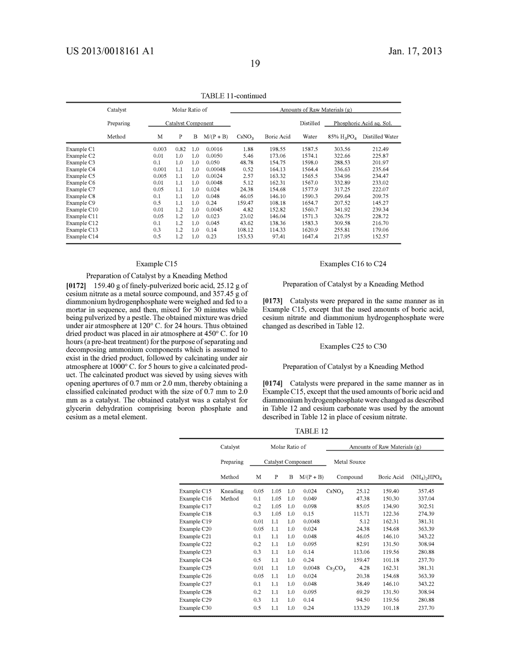 CATALYST FOR GLYCERIN DEHYDRATION, AND PROCESS FOR PRODUCING ACROLEIN,     PROCESS FOR PRODUCING ACRYLIC ACID, AND PROCESS FOR PRODUCING HYDROPHILIC     RESIN EACH USING THE CATALYSTAANM Ezawa; TakayukiAACI Tsukuba-shiAACO JPAAGP Ezawa; Takayuki Tsukuba-shi JPAANM Okada; MasakiAACI Tsukuba-shiAACO JPAAGP Okada; Masaki Tsukuba-shi JPAANM Arita; YoshitakaAACI Tsukuba-shiAACO JPAAGP Arita; Yoshitaka Tsukuba-shi JP - diagram, schematic, and image 21