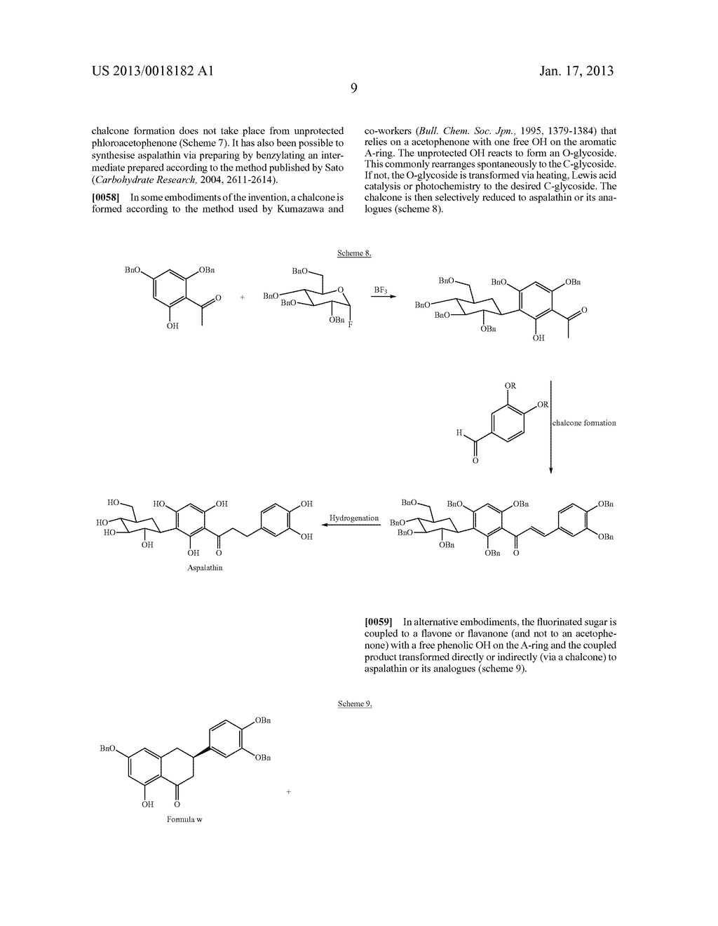 Method for the Synthesis of Aspalathin and Analogues ThereofAANM Van der Westhuizen; Jan HendrikAACI BayswaterAACO ZAAAGP Van der Westhuizen; Jan Hendrik Bayswater ZAAANM Ferreira; DaneelAACI OxfordAAST MSAACO USAAGP Ferreira; Daneel Oxford MS USAANM Joubert; ElizabethAACI Emeral ViewAACO ZAAAGP Joubert; Elizabeth Emeral View ZAAANM Bonnet; Sussana LuciaAACI BloemfonteinAACO ZAAAGP Bonnet; Sussana Lucia Bloemfontein ZA - diagram, schematic, and image 10