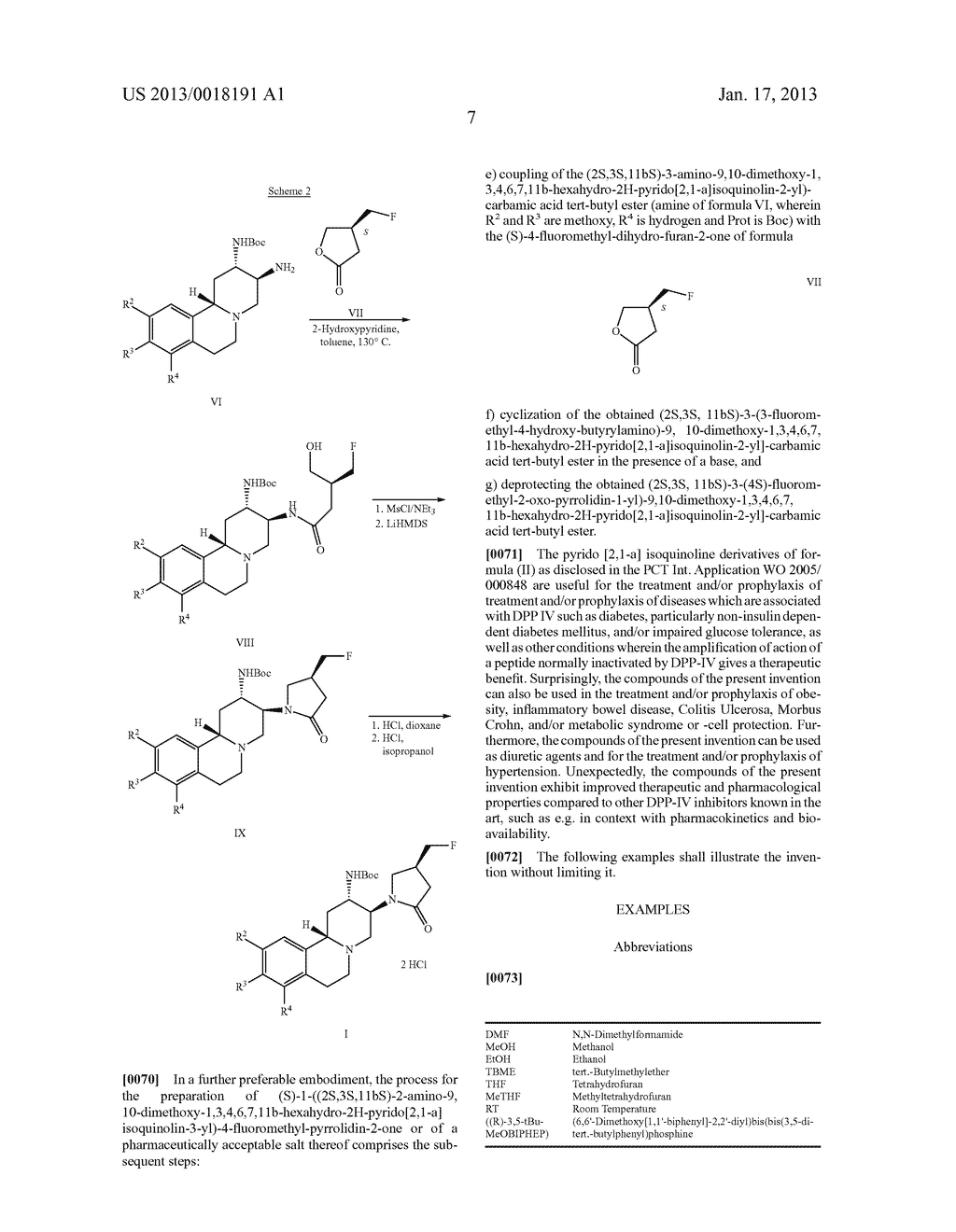 PROCESS FOR THE PREPARATION OF PYRIDO [2,1-A] ISOQUINOLINE DERIVATIVES     COMPRISING OPTICAL RESOLUTION OF AN ENAMINE - diagram, schematic, and image 08