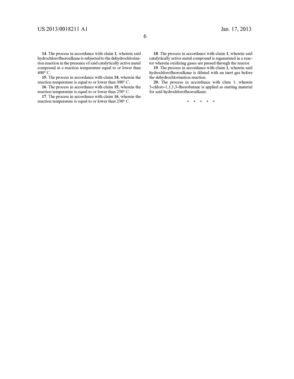 Process for dehydrochlorination of hydrochlorofluoroalkanes - diagram, schematic, and image 07