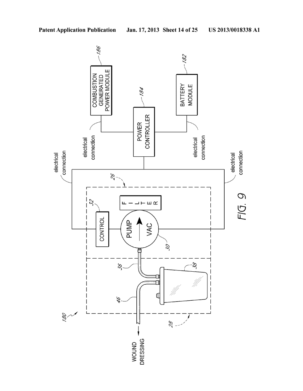 AUXILIARY POWERED NEGATIVE PRESSURE WOUND THERAPY APPARATUSES AND METHODS - diagram, schematic, and image 15