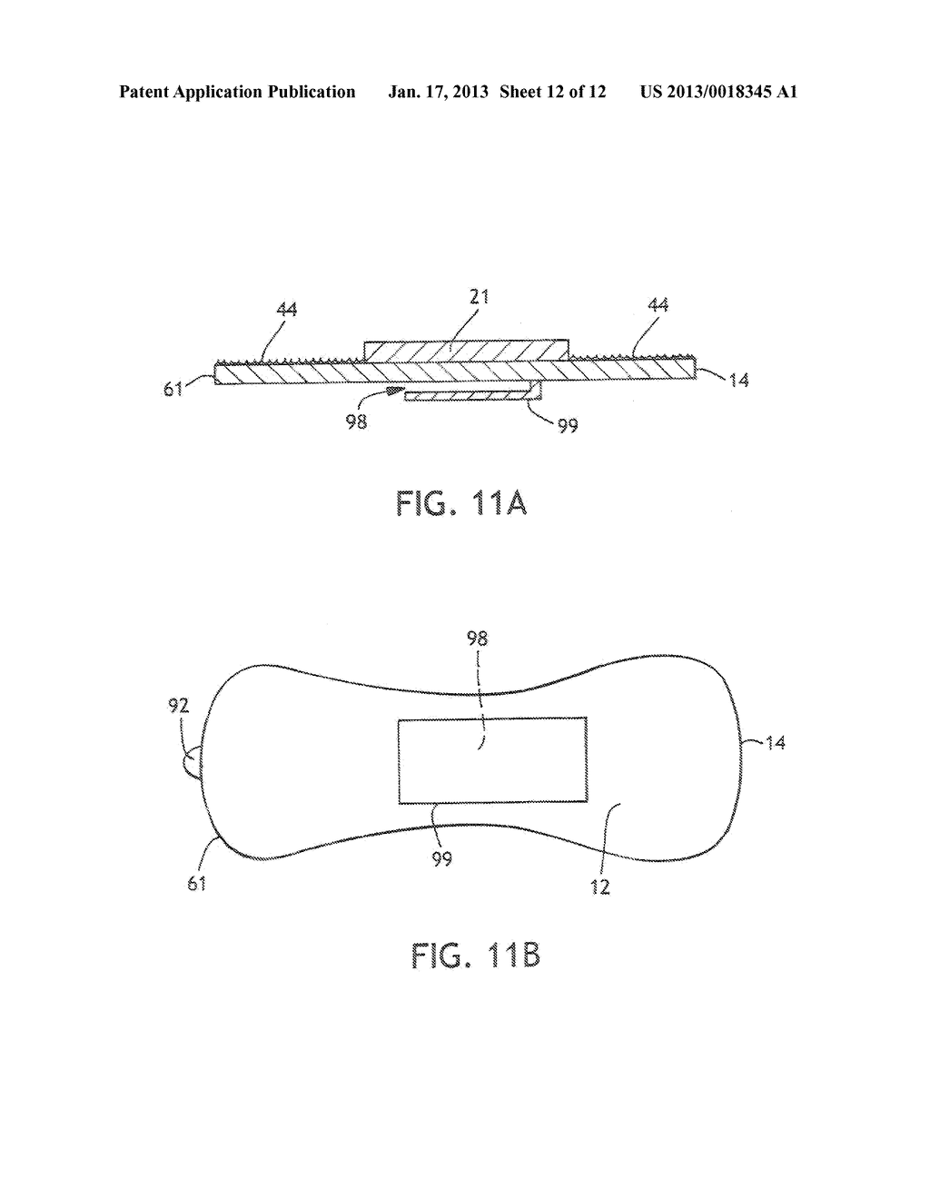 Body Adhering Absorbent Aticle - diagram, schematic, and image 13