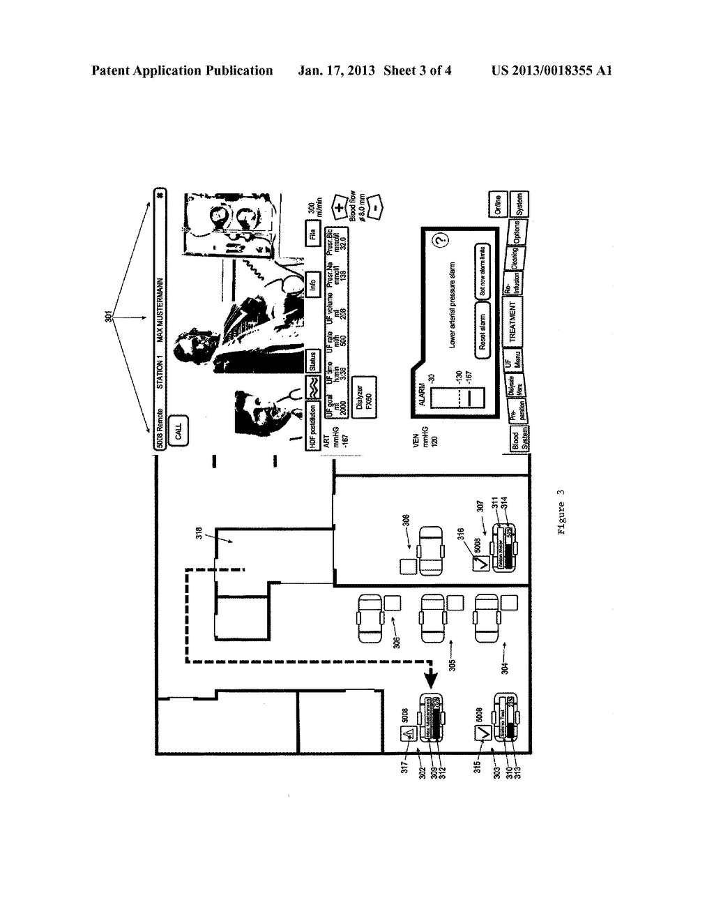 METHOD AND DEVICE FOR REMOTE MONITORING AND CONTROL OF MEDICAL FLUID     MANAGEMENT DEVICES - diagram, schematic, and image 04