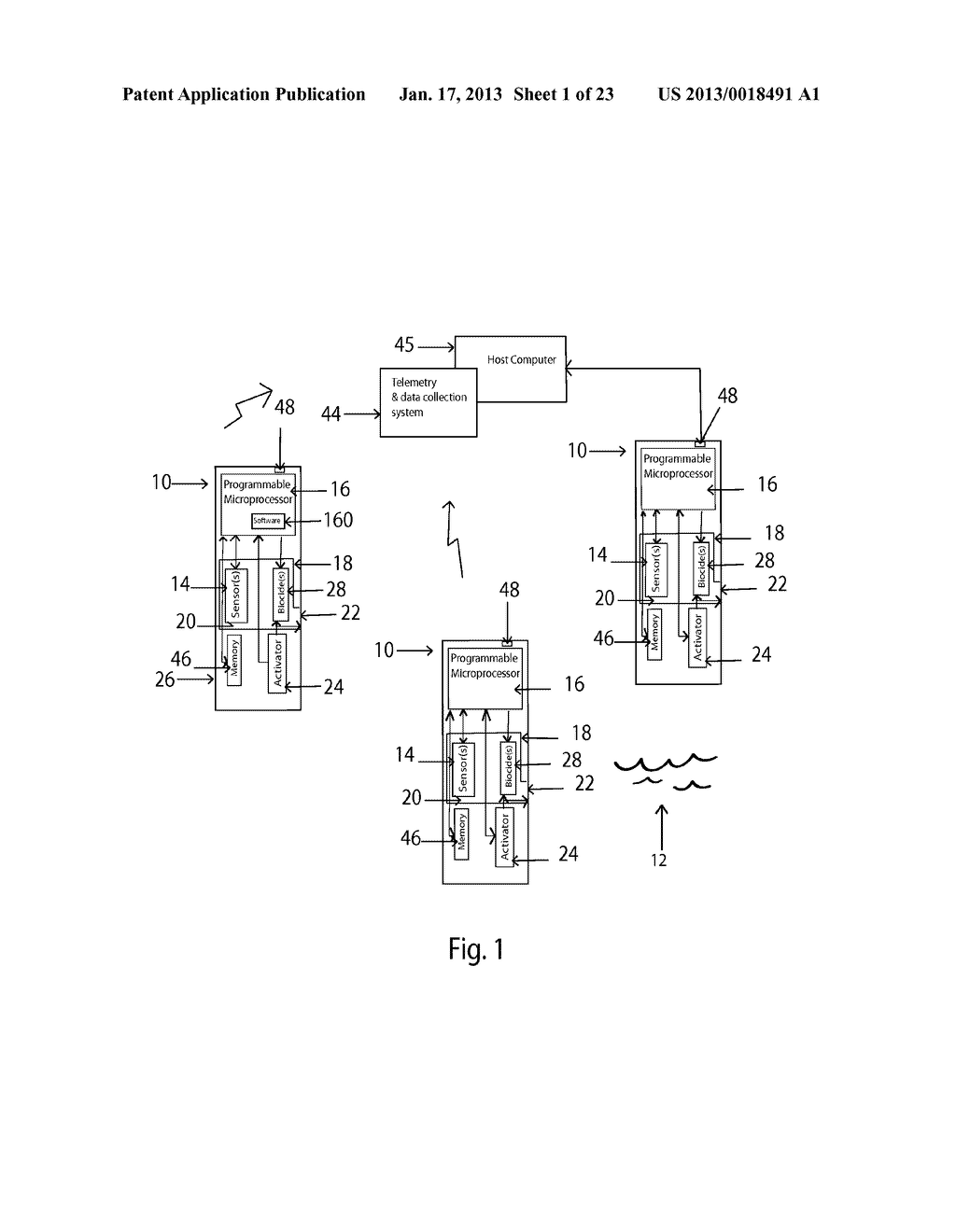 AUTONOMOUS DEVICE WITH BIOFOULING CONTROL AND METHOD FOR MONITORING     AQUATIC ENVIRONMENT - diagram, schematic, and image 02