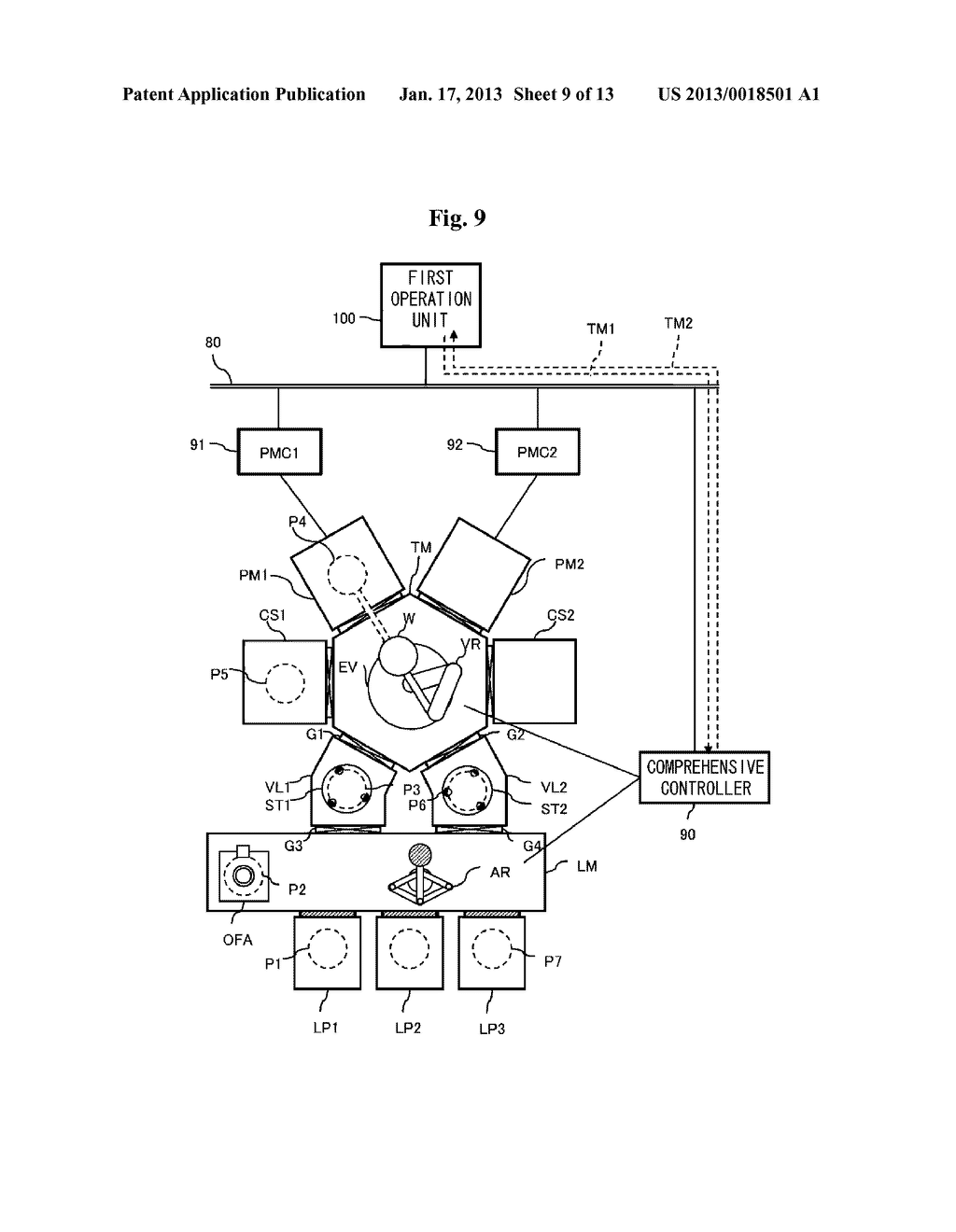 TEST TERMINAL AND SETUP SYSTEM INCLUDING THE SAME OF SUBSTRATE PROCESSING     APPARATUS - diagram, schematic, and image 10