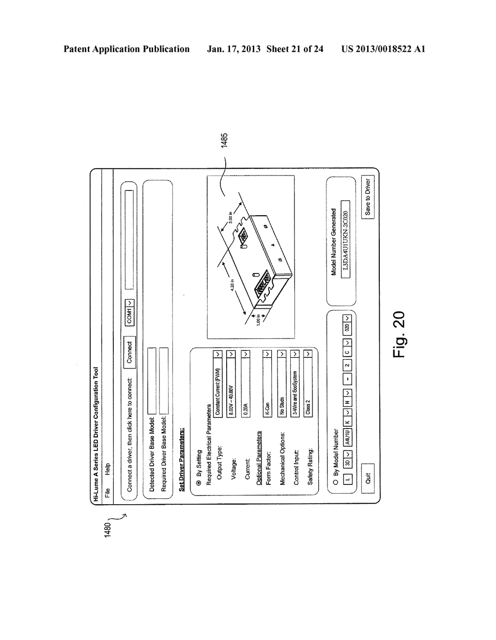 SYSTEM AND METHOD FOR PROGRAMMING A CONFIGURABLE LOAD CONTROL DEVICE - diagram, schematic, and image 22