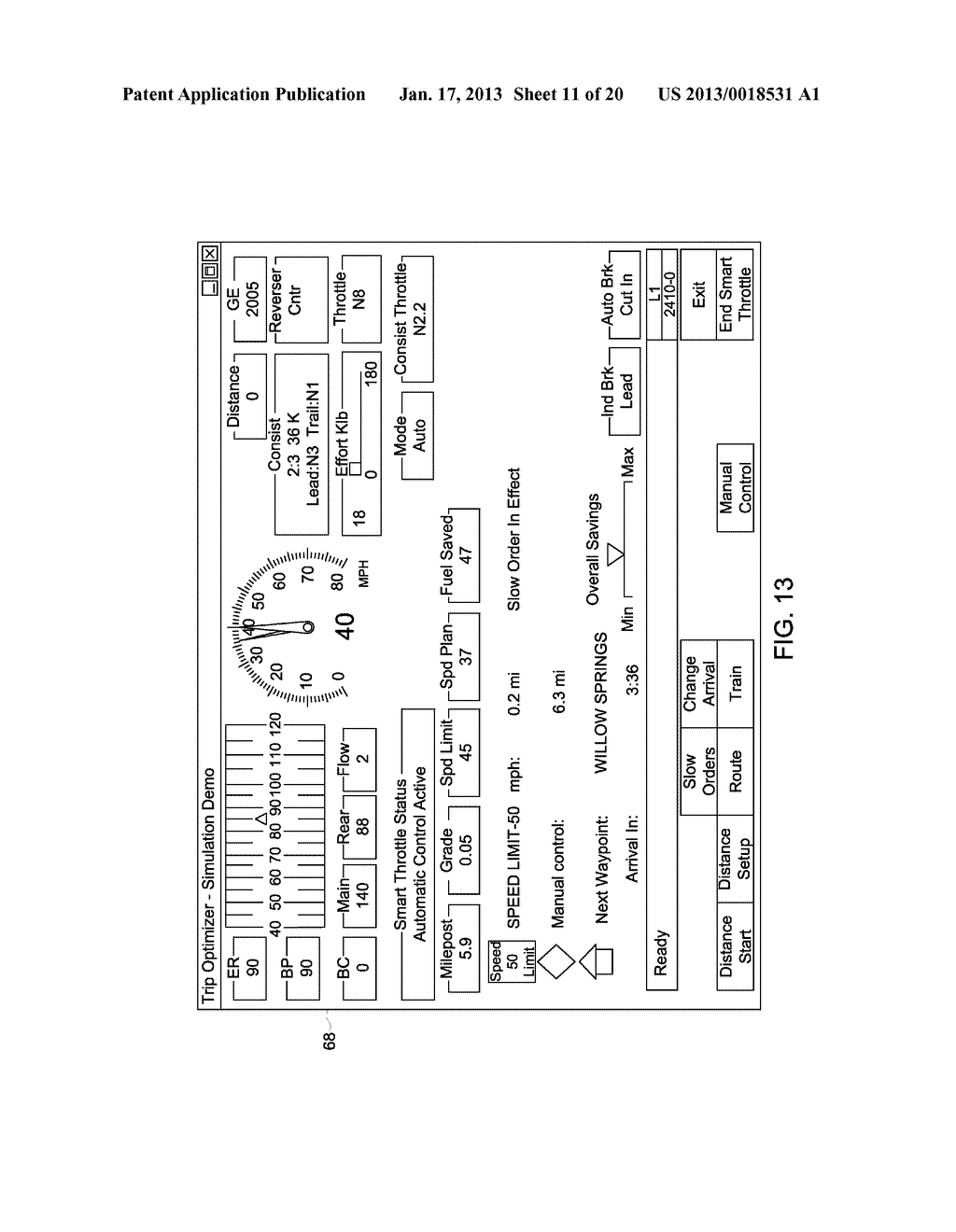 SYSTEM, METHOD, AND COMPUTER SOFTWARE CODE FOR CONTROLLING SPEED     REGULATION OF A REMOTELY CONTROLLED POWERED SYSTEM - diagram, schematic, and image 12