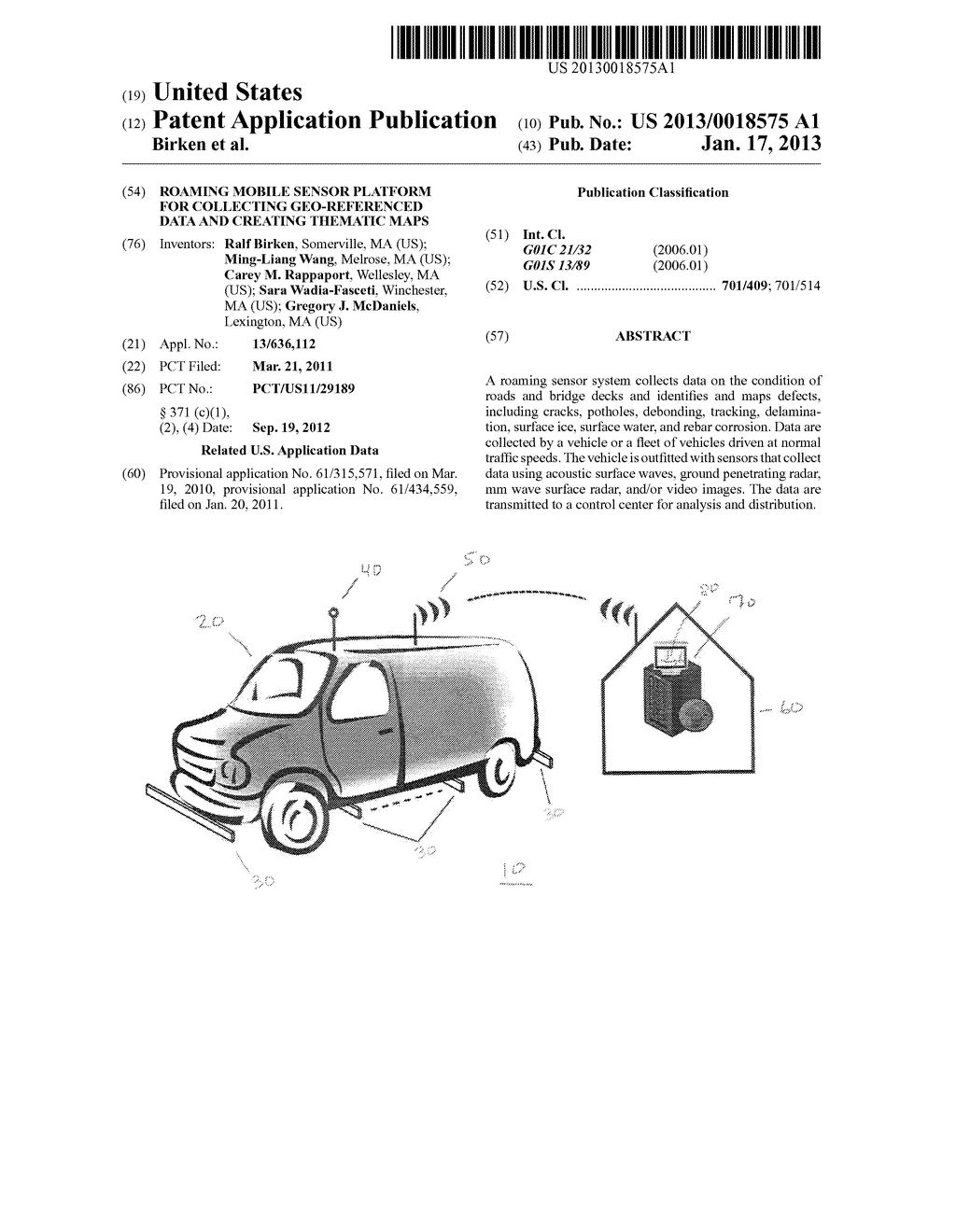 Roaming Mobile Sensor Platform For Collecting Geo-Referenced Data and     Creating Thematic Maps - diagram, schematic, and image 01