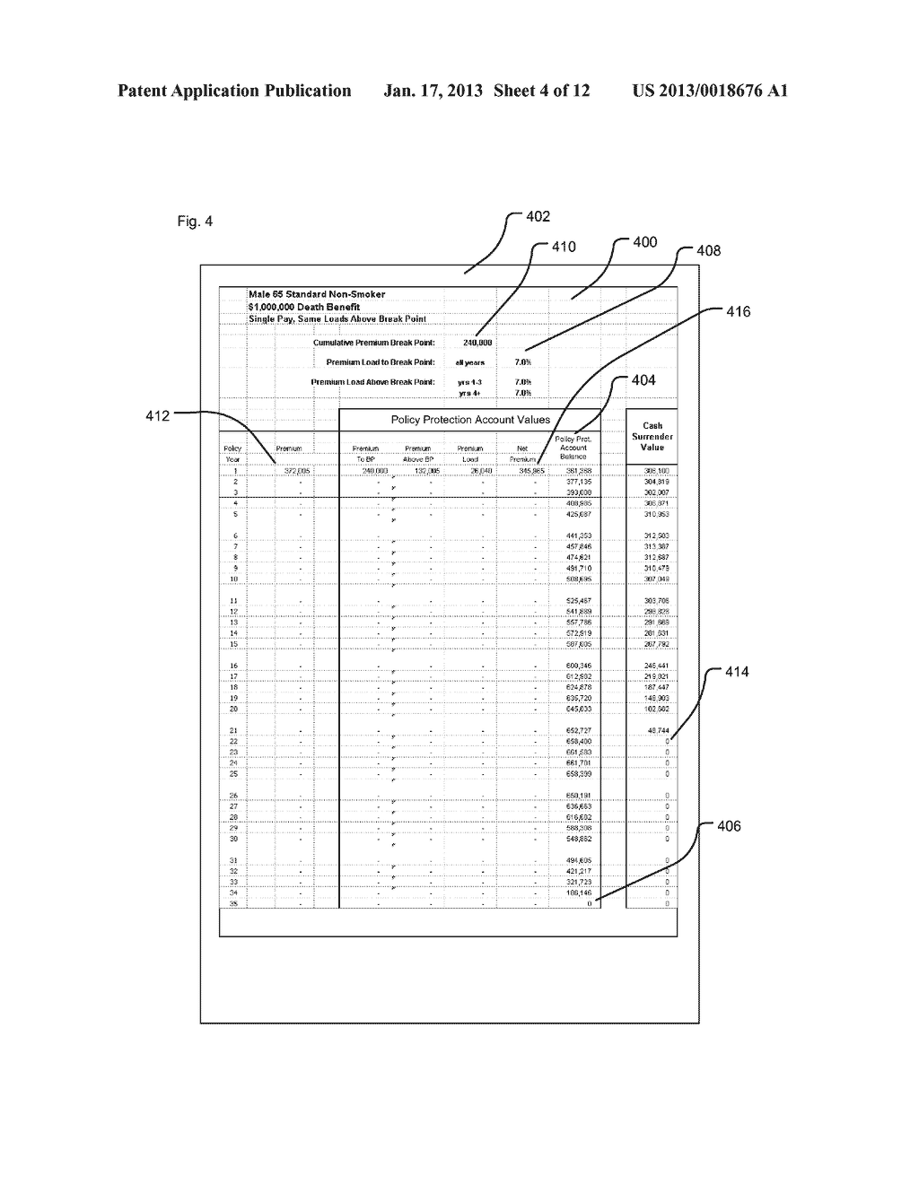 SYSTEM AND METHOD FOR PROCESSING DATA RELATED TO A LIFE INSURANCE POLICY     HAVING A SECONDARY GUARANTEEAANM Fischer; Paul M.AACI South WindsorAAST CTAACO USAAGP Fischer; Paul M. South Windsor CT USAANM Niedzielski; AndrewAACI WethersfieldAAST CTAACO USAAGP Niedzielski; Andrew Wethersfield CT USAANM VanHorn; Gerald G.AACI TollandAAST CTAACO USAAGP VanHorn; Gerald G. Tolland CT US - diagram, schematic, and image 05