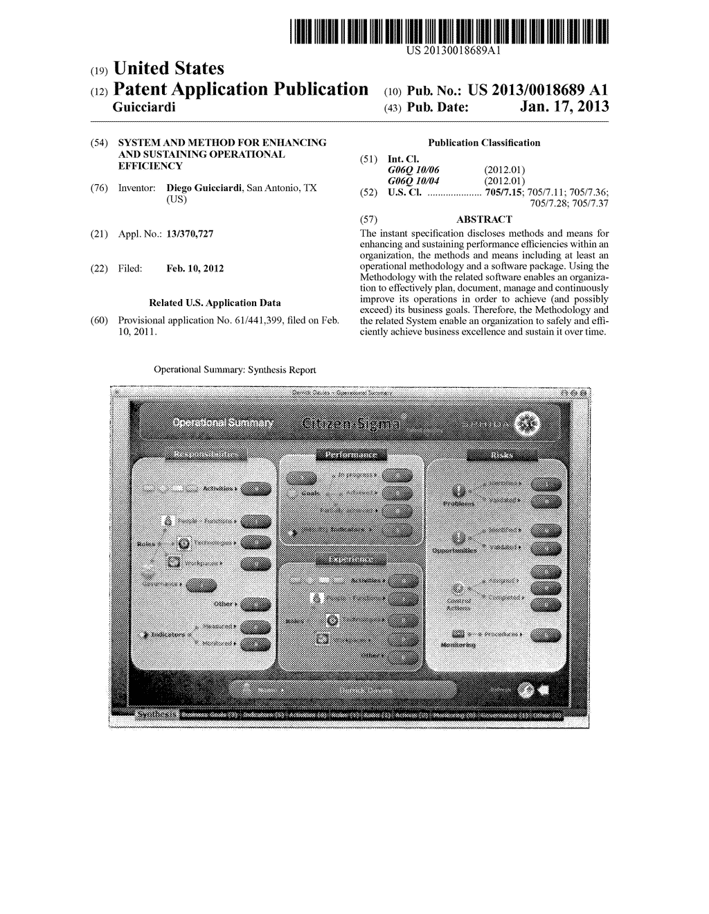 System and Method for Enhancing and Sustaining Operational Efficiency - diagram, schematic, and image 01