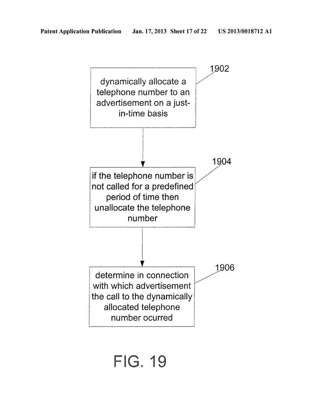 METHOD AND APPARATUS TO ALLOCATE AND RECYCLE TELEPHONE NUMBERS IN A     CALL-TRACKING SYSTEM - diagram, schematic, and image 18