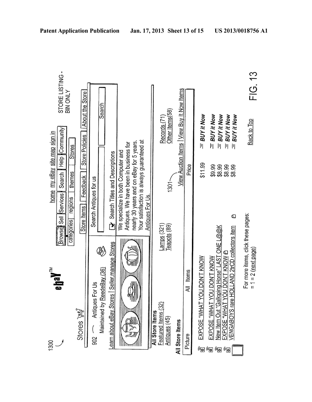 METHOD AND SYSTEM AUTOMATICALLY TO SUPPORT MULTIPLE TRANSACTION TYPES, AND     TO DISPLAY SELLER-SPECIFIC TRANSACTIONS OF VARIOUS TRANSACTION TYPES IN     AN INTEGRATED, COMMINGLED LISTING - diagram, schematic, and image 14