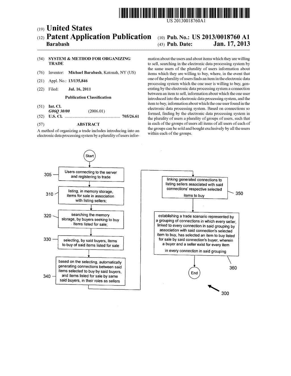 System & method for organizing tradeAANM Barabash; MichaelAACI KatonahAAST NYAACO USAAGP Barabash; Michael Katonah NY US - diagram, schematic, and image 01