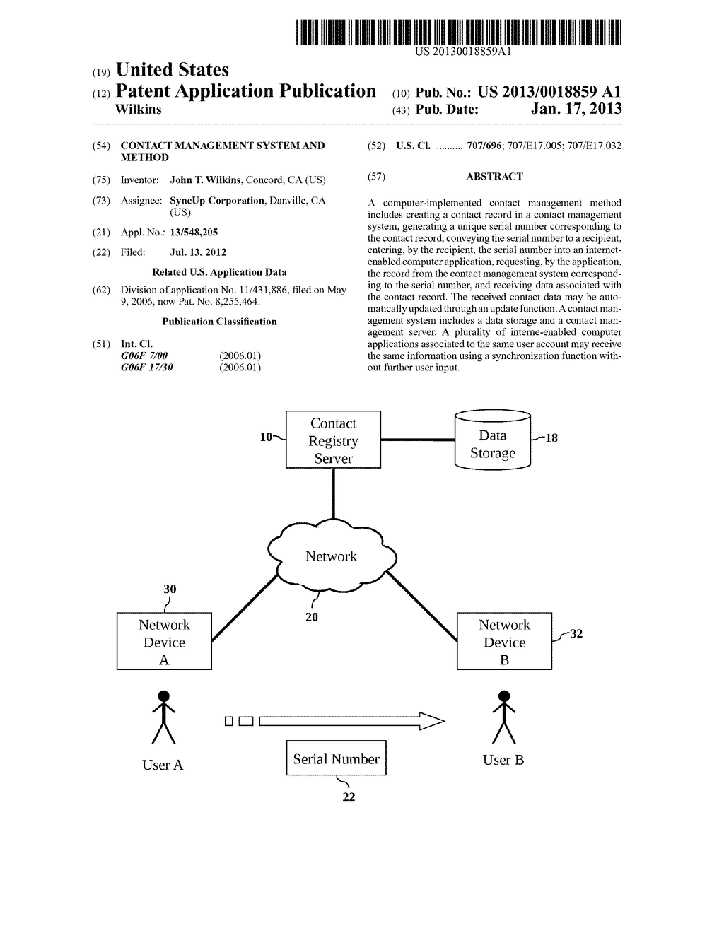 Contact Management System and Method - diagram, schematic, and image 01