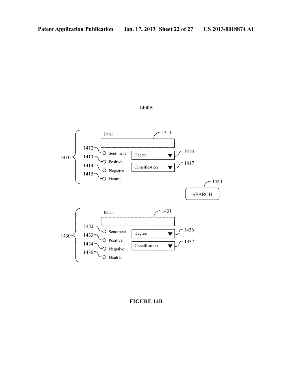 SYSTEM AND METHOD OF SENTIMENT DATA USE - diagram, schematic, and image 23