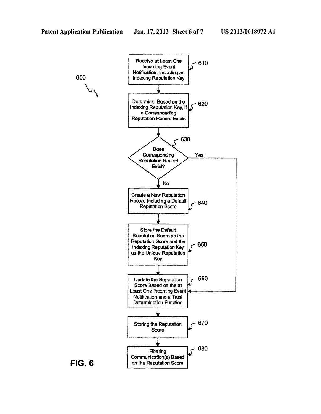 SYSTEMS AND METHODS FOR CREATING AND UPDATING REPUTATION RECORDS - diagram, schematic, and image 07