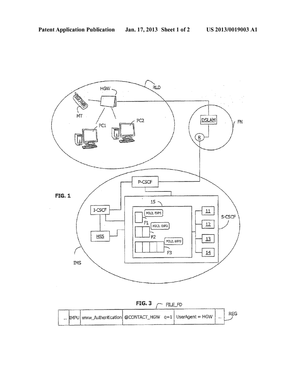 Method for Managing Records in an IMS Network, and S-CSCF Server     Implementing Said MethodAANM Bouvet; BertrandAACI Perros-GuirecAACO FRAAGP Bouvet; Bertrand Perros-Guirec FR - diagram, schematic, and image 02