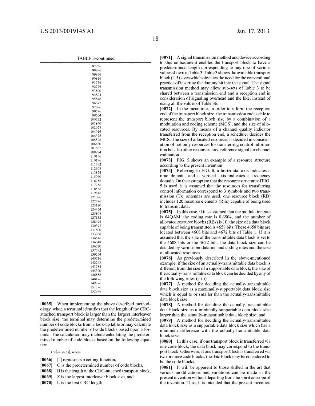 METHOD FOR DETERMINING TRANSPORT BLOCK SIZE AND SIGNAL TRANSMISSION METHOD     USING THE SAME - diagram, schematic, and image 24