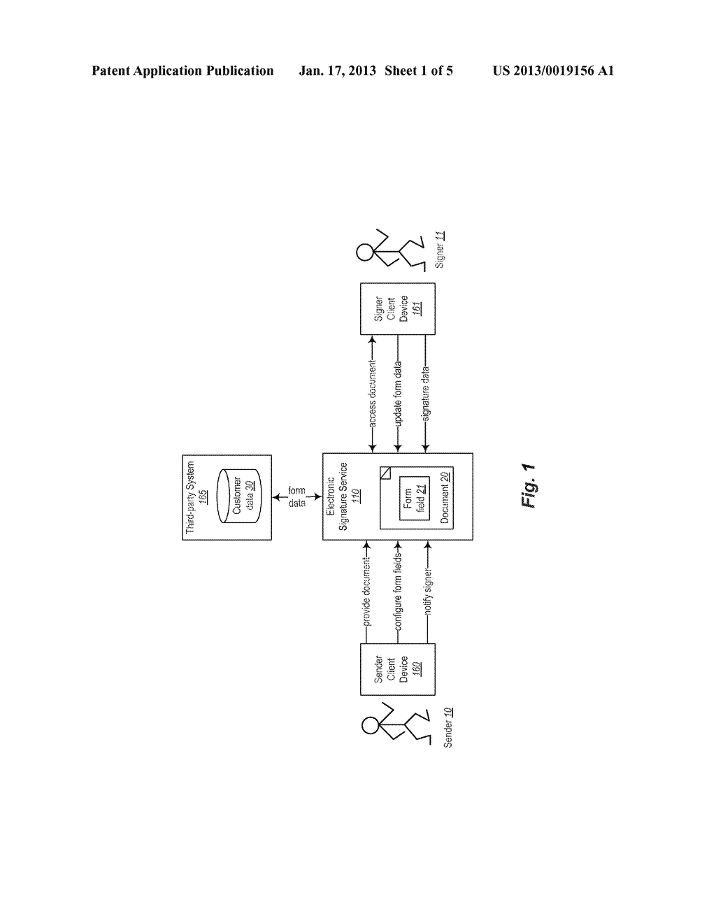 Method for Associating Third Party Content with Online Document Signing - diagram, schematic, and image 02