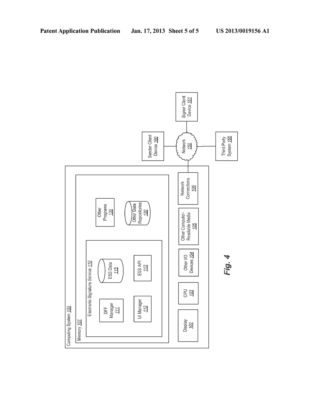 Method for Associating Third Party Content with Online Document Signing - diagram, schematic, and image 06