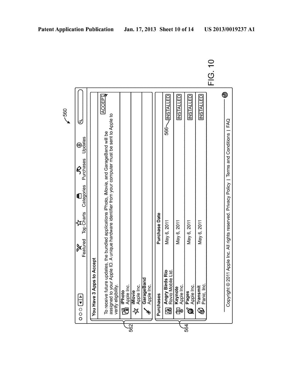 SYSTEM AND METHOD FOR LINKING PRE-INSTALLED SOFTWARE TO A USER ACCOUNT ON     AN ONLINE STORE - diagram, schematic, and image 11