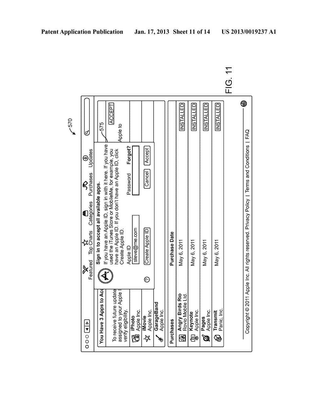 SYSTEM AND METHOD FOR LINKING PRE-INSTALLED SOFTWARE TO A USER ACCOUNT ON     AN ONLINE STORE - diagram, schematic, and image 12