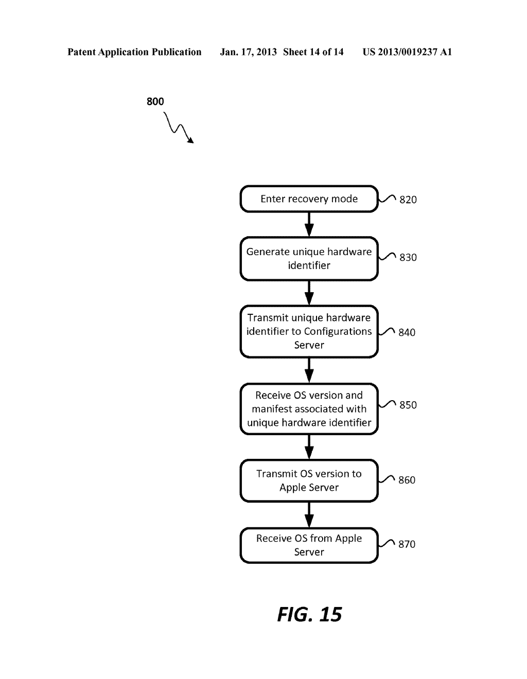 SYSTEM AND METHOD FOR LINKING PRE-INSTALLED SOFTWARE TO A USER ACCOUNT ON     AN ONLINE STORE - diagram, schematic, and image 15