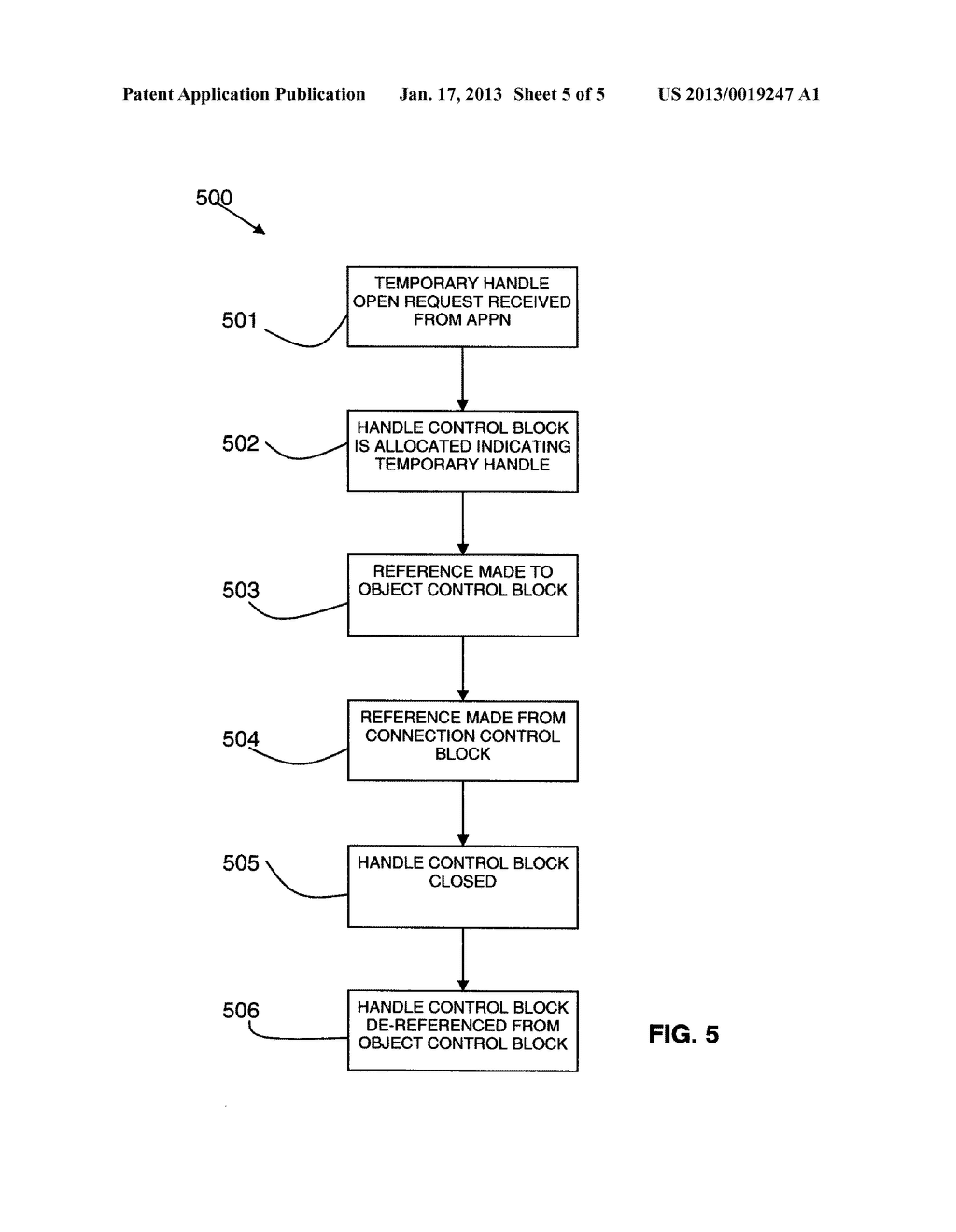 Method for using a temporary object handle - diagram, schematic, and image 06