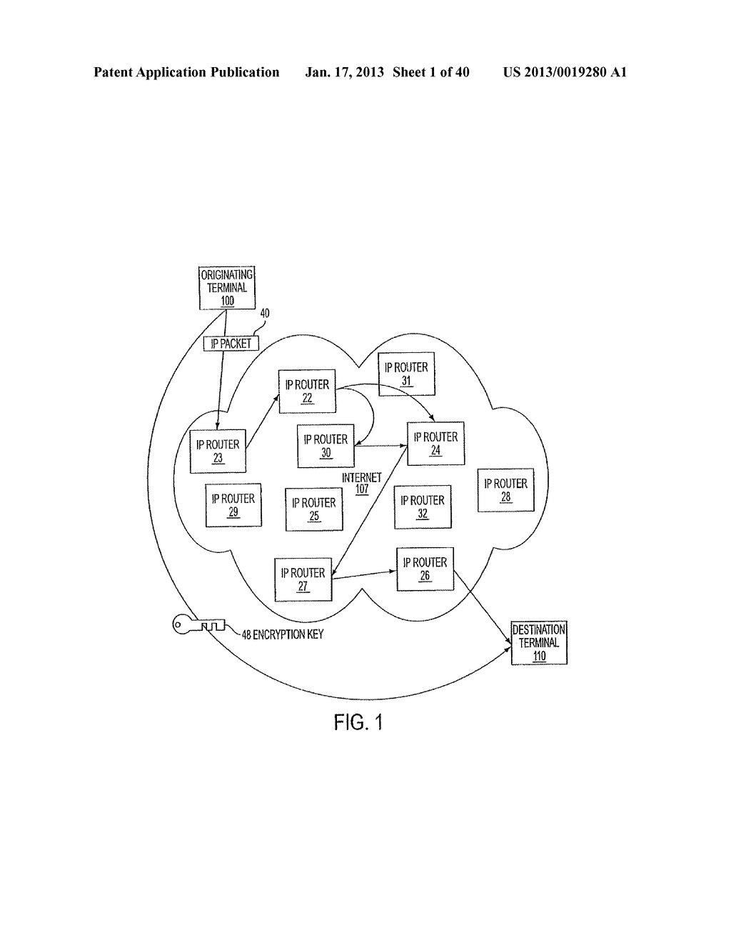 ESTABLISHING SECURE COMMUNICATION LINK BETWEEN COMPUTERS OF VIRTUAL     PRIVATE NETWORK - diagram, schematic, and image 02