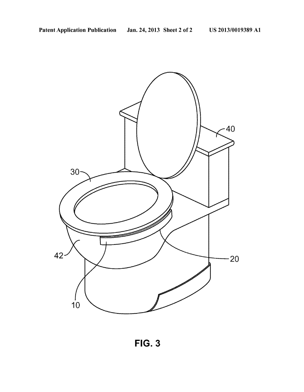 Toilet Seat Securing Device - diagram, schematic, and image 03