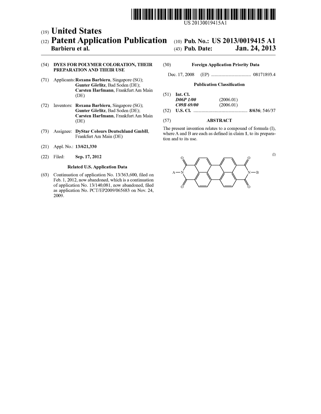 DYES FOR POLYMER COLORATION, THEIR PREPARATION AND THEIR USE - diagram, schematic, and image 01