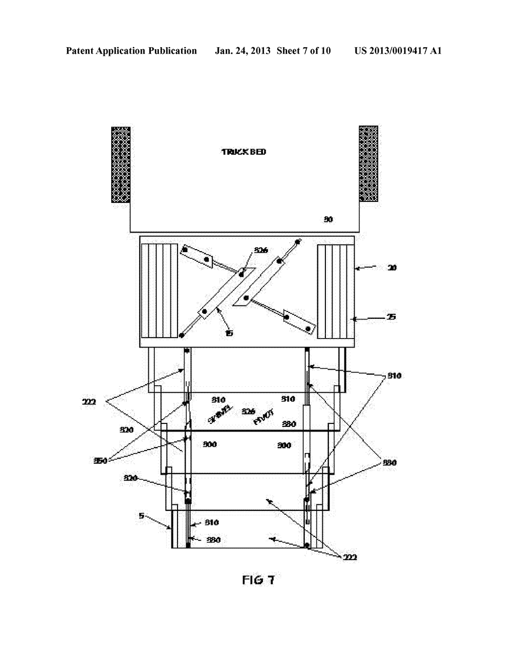 EXTENDABLE RAMP FOR STORAGE IN A TAILGATE OR FLAT BED - diagram, schematic, and image 08