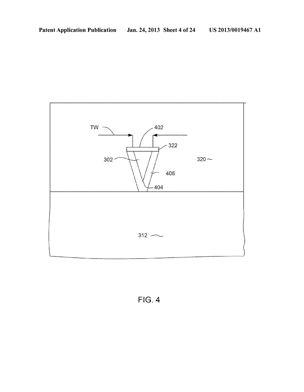 METHOD FOR MANUFACTURING A MAGNETIC WRITE POLE HAVING STRAIGHT SIDE WALLS     AND A WELL DEFINED TRACK-WIDTH - diagram, schematic, and image 05