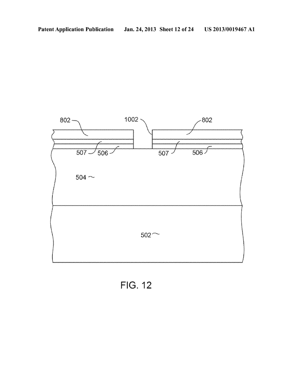 METHOD FOR MANUFACTURING A MAGNETIC WRITE POLE HAVING STRAIGHT SIDE WALLS     AND A WELL DEFINED TRACK-WIDTH - diagram, schematic, and image 13