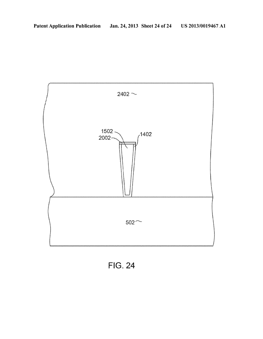 METHOD FOR MANUFACTURING A MAGNETIC WRITE POLE HAVING STRAIGHT SIDE WALLS     AND A WELL DEFINED TRACK-WIDTH - diagram, schematic, and image 25