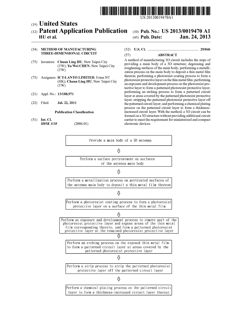 METHOD OF MANUFACTURING THREE-DIMENSIONAL CIRCUIT - diagram, schematic, and image 01