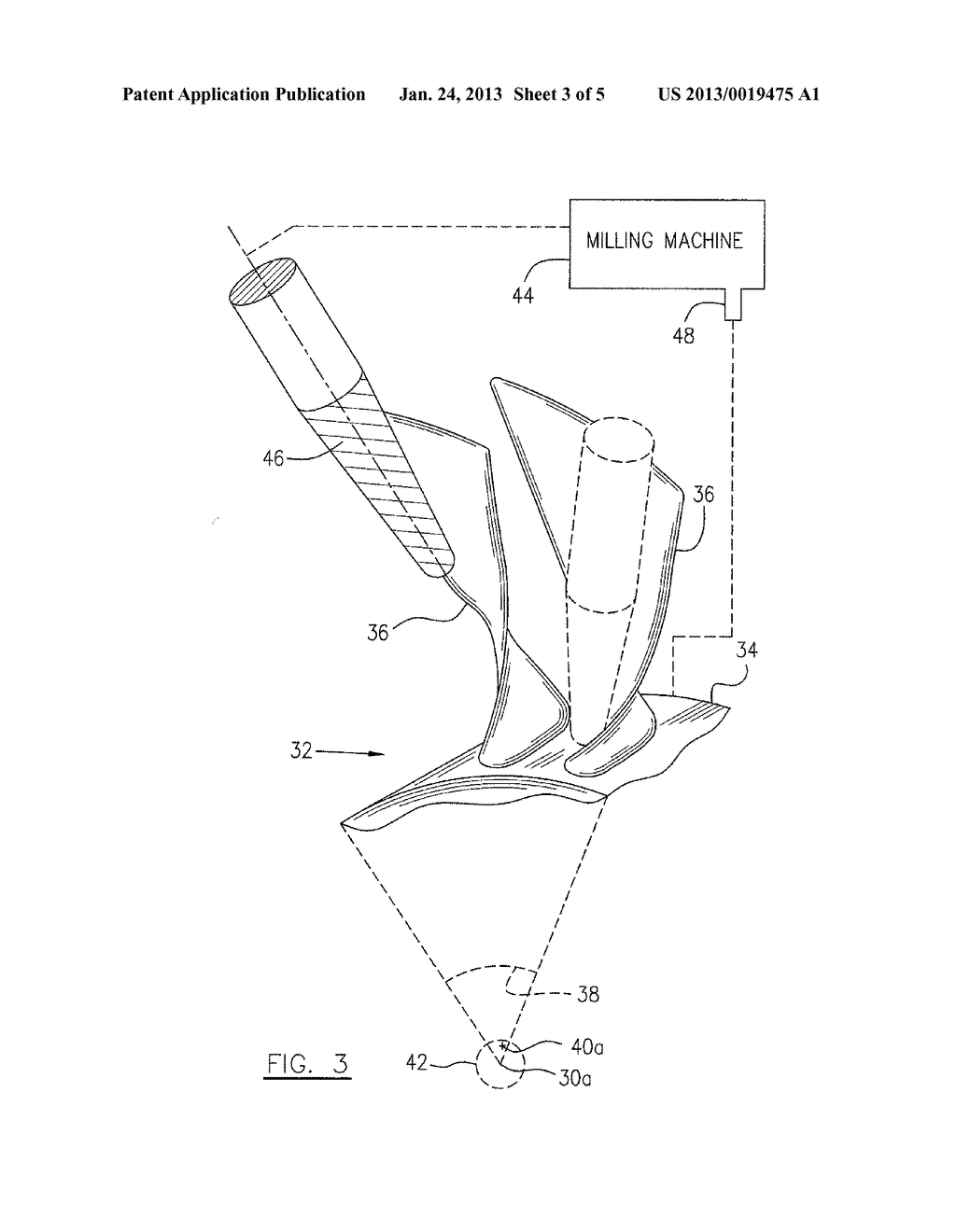 METHOD OF FABRICATING INTEGRALLY BLADED ROTOR AND STATOR VANE ASSEMBLY - diagram, schematic, and image 04