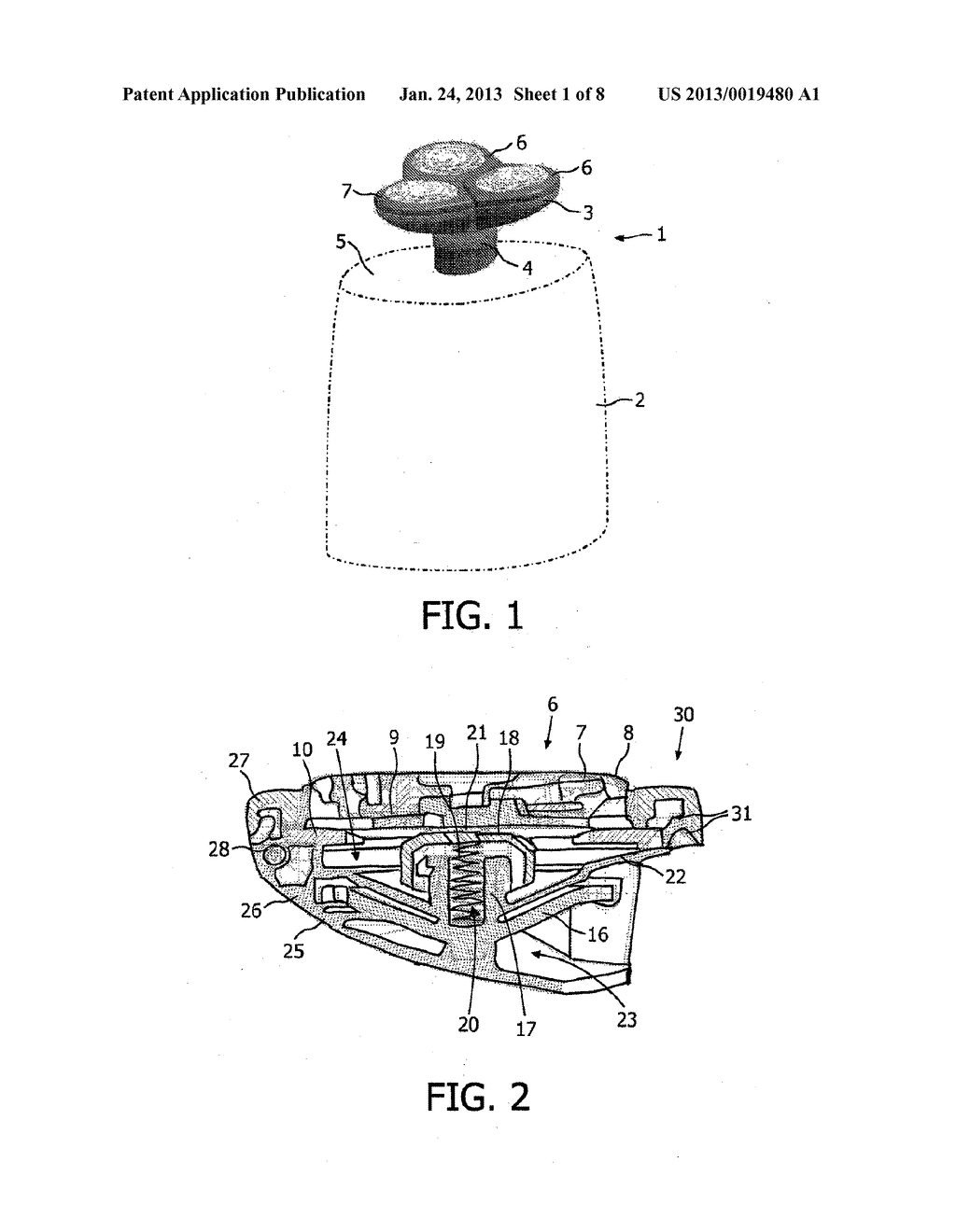 SHAVER HAVING SPACES FOR COLLECTING CUT-OFF HAIRS - diagram, schematic, and image 02